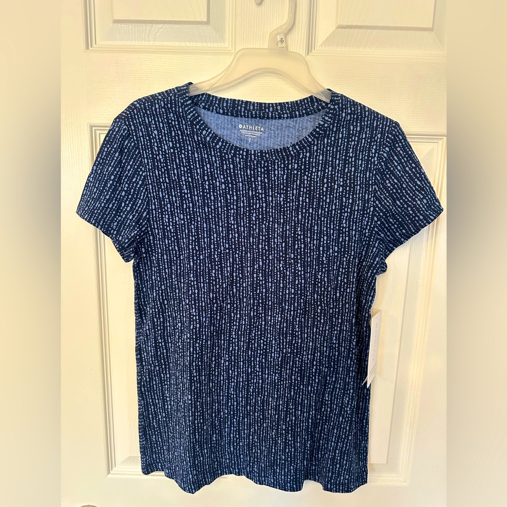 NEW Athleta organic daily crew tee shirt women’s SMALL petite